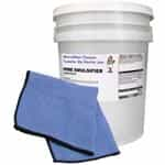 Towel cleaning chemical bucket