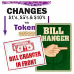 Car Wash Bill Changer Signs