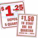 Car Wash Price Signs