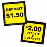 Yellow and Black Price Stickers