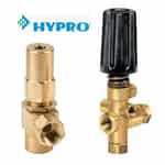 hypro logo with an unloader and regulator