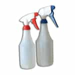 Red and Blue Spray Bottles