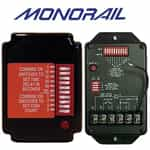 front and back view of a monorail vacuum timer