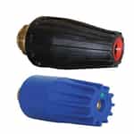two rotating pressure washer nozzles