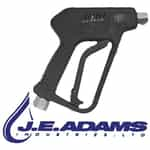 JE Adams high pressure spray gun for pressure washing