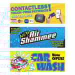 car wash banner