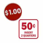 Red and White Price Stickers