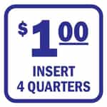 15040 Insert 1 Dollar Blue and White Decal