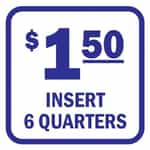 15075 Insert 6 Quarters Blue and White Decal