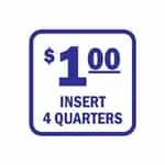15146 Insert 1 Dollar Blue and White Decal