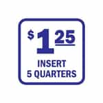 15147 Insert 5 Quarters Blue and White Decal