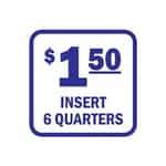 15148 Insert 6 Quarters Blue and White Decal