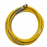 12' Yellow 3/8" Foamy Hose with 3/8" Ends