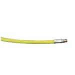 18' Yellow 3/8" Single Wirebraid Hose 3/8" MPE x 3/8" MPE