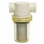 5733290 SMC White Cap Line Strainer with Clear Bowl