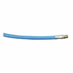 15 Foot Long Blue 3/8 Inch Single Wirebraid Hose, 3/8 Inch MPE x 3/8 Inch MSW