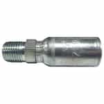 Rigid Crimp Fitting, 1/4" NPT Male x 1/4" Hose - MP-04-04