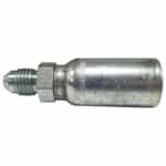 MJ-04-04 Steel Crimpable Fitting - Male 37 Degree 1/4" JIC X 1/4" ID Hose