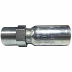 FP-04-04 Crimpable Hose Swivel Fitting - 1/4" Hose x 1/4" NPTF Female Pipe