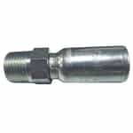 Rigid Crimp Fitting, 3/8" NPT Male x 1/4" Hose - MP-04-06