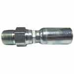 MPX-04-06 Carbon Steel Crimp Style Hose Fitting - 1/4" Hose x 3/8" NPTF