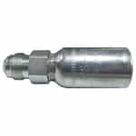 MS-06-06 Carbon Steel Crimp Style Hose Fitting - 3/8" Hose x 3/8" 45° Male Rigid