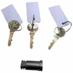 Medeco Plug Lock And 3 Keys - 66-024556-M7-K W/3 KEYS EACH