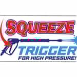 SIGN2100 Squeeze Trigger For Pressure Sign - 16 Inch X 9 Inch