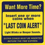 DE010-2 Kleen-Rite Want More Time Decal - 2" x 2"