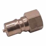 Quick Disconnect - 1/4" 2 Way Shut Off Plug, Brass