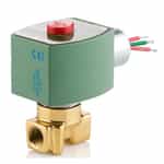 ASCO 8262H202 Brass Two-Way Normally Closed Solenoid Valve - 1/4 Inch Ports, 5/32 Inch Orifice