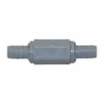 SMC 5722690 PVC Check Valve, 1/2 In. Hose Barbs