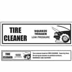 Tire Cleaner Menu Stirp