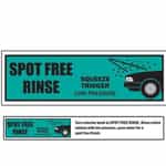 Spot Free Rinse Sign Strip