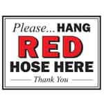 15094 The Dualer Hang Hose Here Decal - Red
