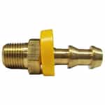 30-200 Push Lock Barb Brass Male Adapter