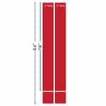 Universal Brush Replacement Cloth for Sonny's SFM801 Flat Basket Side to Side Mitter - Rod Style, Red