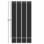 Universal Brush SSS2B Side to Side 2 Basket Van Length Mitter, Sonny's SFM802 - Black