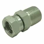 Non-Working Pipe Swivel Adapter, 1/2M x 3/8F