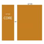 Hanna Horizontal Window Washer - Red Foam - 12x35x62 Straight Cut