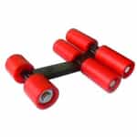 High Profile Red Roller 2 1/4" Wheels