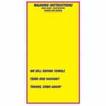 BS-1QM Craft Mark Extreme Menu Sign - Yellow