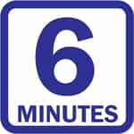5 1/2 Minutes Blue and White Decal
