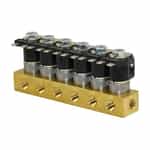Six Block Brass Manifold