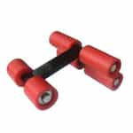 2 1/4" Belanger Roller with Idler, Red - B6WL214