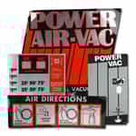 1045940 IVS Power Air-Vac Decals - Red