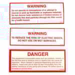 DKPV100 GinSan Power Vac Decals - 3 Pack