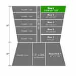 Green Row 1 Foam for Autec Wash Brushes - 9.25" X 27"