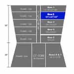 Blue Row 2 Foam for Autec Wash Brushes - 10" X 25"