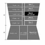 Black Row 3 Foam for Autec Wash Brushes - 10" X 23.5"